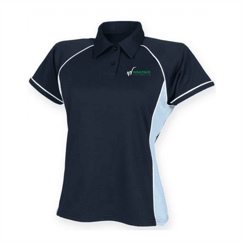 Wantage Tennis Ladies Performance Piped Polo Shirt