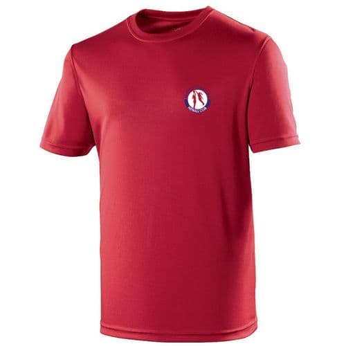 Wodson Park Netball Red Breathable Training T-Shirt Senior