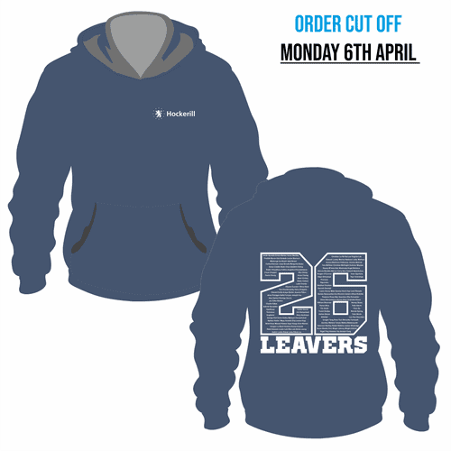 Year 13 Hockerill  - 2026 Leavers  Hoodie - Airforce Blue