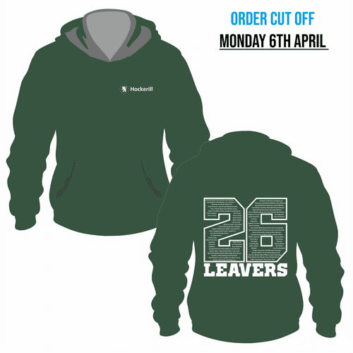 Year 13 Hockerill  - 2026 Leavers  Hoodie - Bottle Green