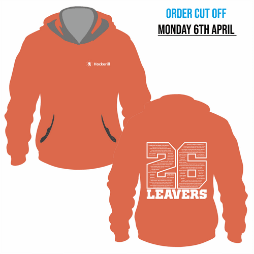 Year 13 Hockerill  - 2026 Leavers  Hoodie - Burnt Orange