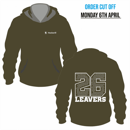 Year 13 Hockerill  - 2026 Leavers  Hoodie - Combat Green