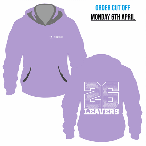 Year 13 Hockerill  - 2026 Leavers  Hoodie - Digital Lavendar