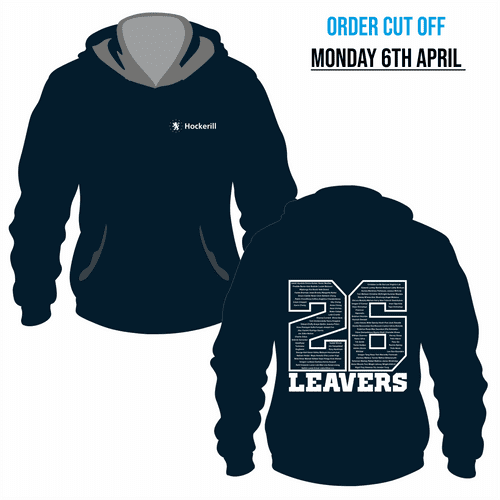 Year 13 Hockerill  - 2026 Leavers  Hoodie - French Navy