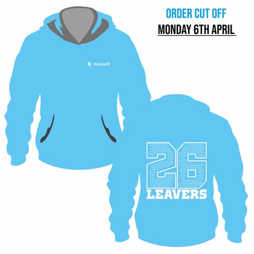 Year 13 Hockerill  - 2026 Leavers  Hoodie - Hawaiian Blue