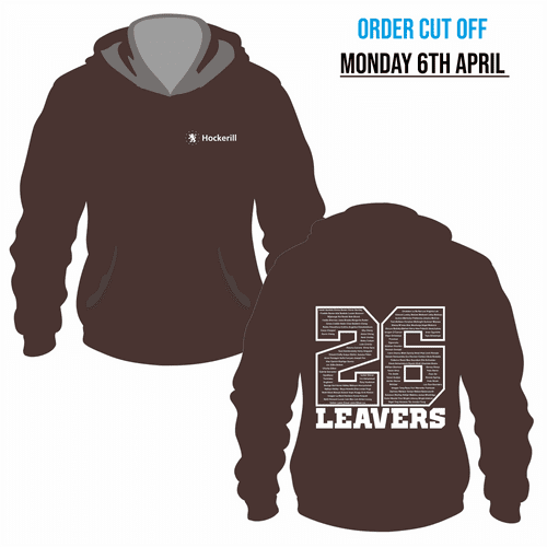 Year 13 Hockerill  - 2026 Leavers  Hoodie - Hot Chocolate