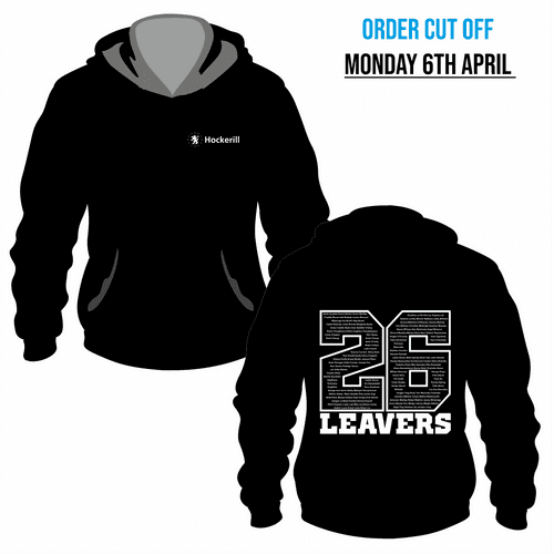 Year 13 Hockerill  - 2026 Leavers  Hoodie - Jet Black