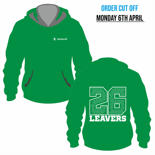 Year 13 Hockerill  - 2026 Leavers  Hoodie - Kelly Green