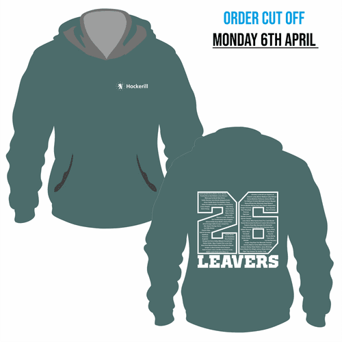 Year 13 Hockerill  - 2026 Leavers  Hoodie - Moss Green