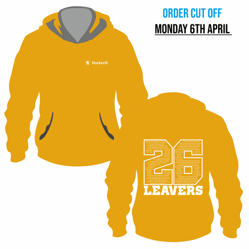 Year 13 Hockerill  - 2026 Leavers  Hoodie - Mustard