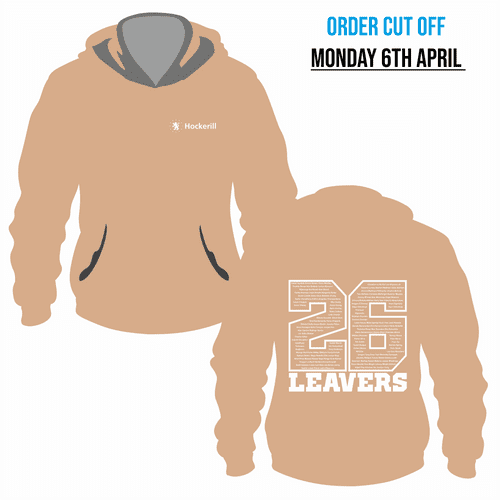Year 13 Hockerill  - 2026 Leavers  Hoodie - Nude