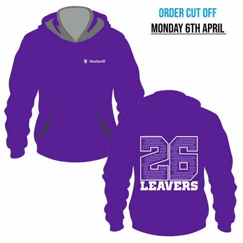 Year 13 Hockerill  - 2026 Leavers  Hoodie - Purple