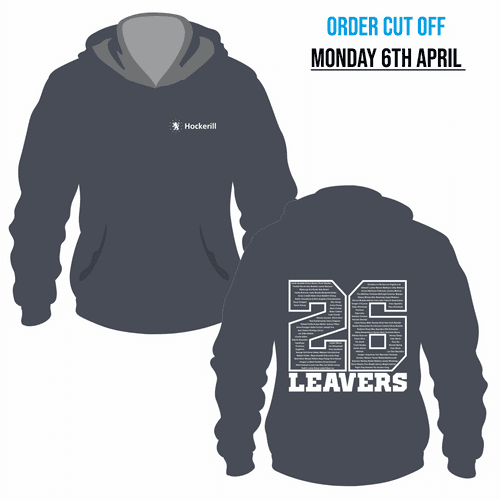 Year 13 Hockerill  - 2026 Leavers  Hoodie - Shark Grey