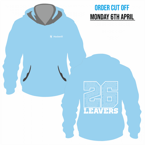 Year 13 Hockerill  - 2026 Leavers  Hoodie - Sky Blue