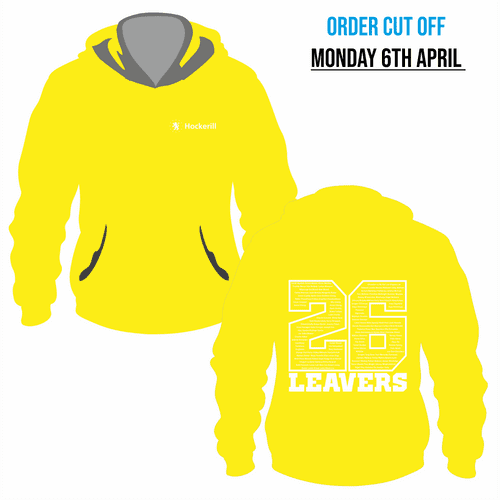 Year 13 Hockerill  - 2026 Leavers  Hoodie - Sun Yellow