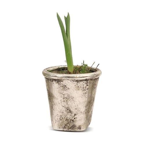 Birkdale Square Pot in Silver Finish