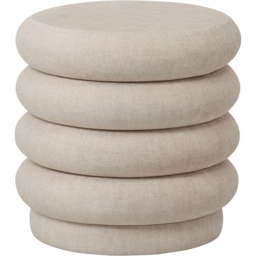 Casa Upholstered Stool Cream