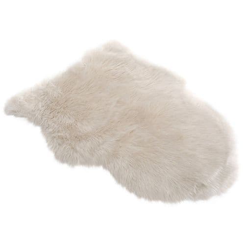 Faux Cream Sheepskin Rug 65cm x 90cm