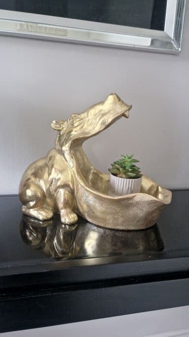Gold Hungry Hippo Storage Bowl