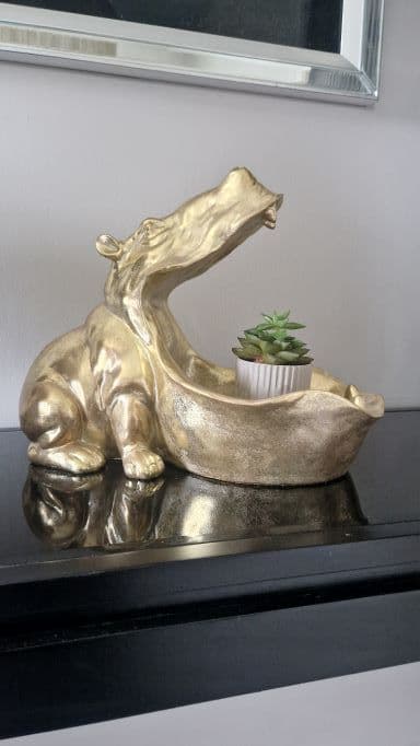 Gold Hungry Hippo Storage Bowl