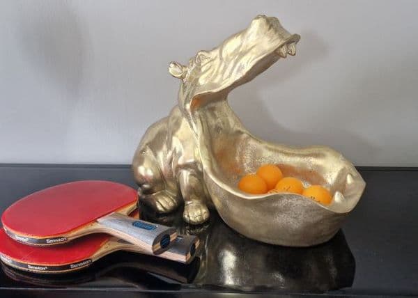 Gold Hungry Hippo Storage Bowl