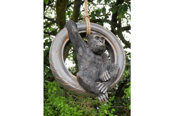 Gorilla On A Tyre Swing