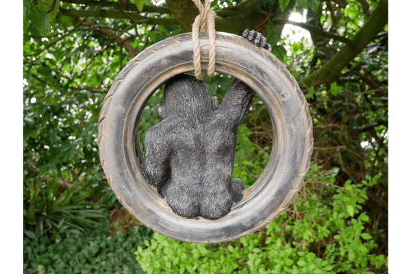 Gorilla On A Tyre Swing