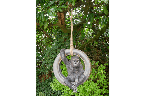 Gorilla On A Tyre Swing