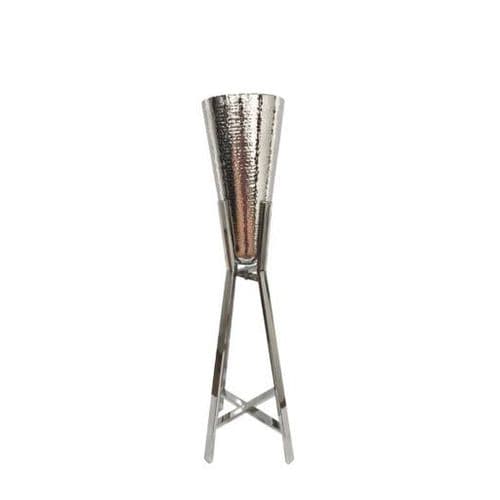Hammered Stainless Steel Wine Chiller On Stand