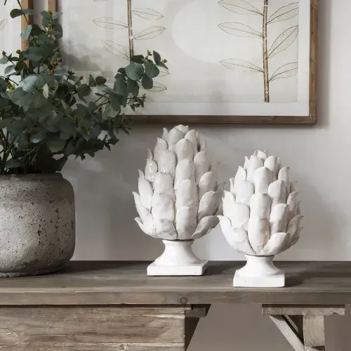 Large Birkdale Glazed Stone Artichoke
