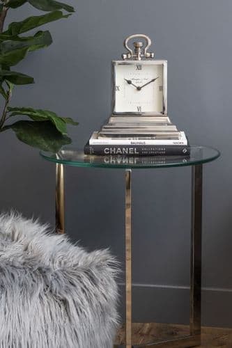 Latham Extra Small Aluminium Rectangular Clock