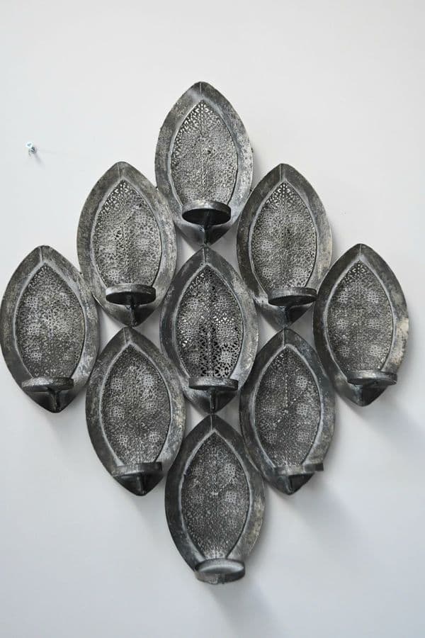 Libra Filigree Multiple Candle Wall Sconce