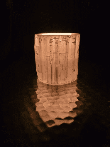 Natural Selenite Votive Holder