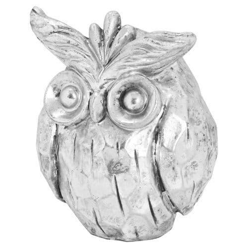 Otis The Small Silver Ceramic Owl