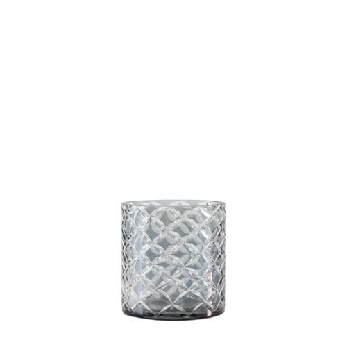 Set of 2 Lorna Tealight Holders Grey