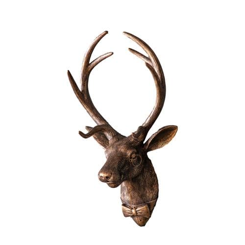 Sir Cameron Stag Wall Decor Bronze