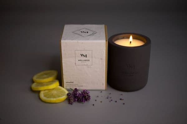 Unwind Aromatherapy Scented Candle - 1 Wick