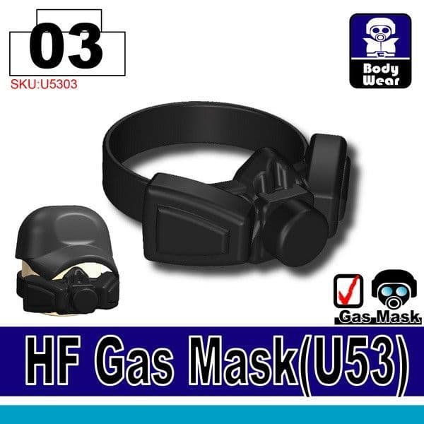 Minifig Cat HF Gas Mask (U53) Minifig Cat United Bricks