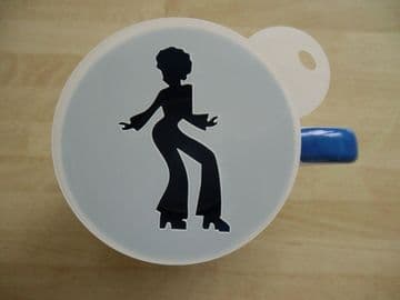 100mm 60's dancer stencil