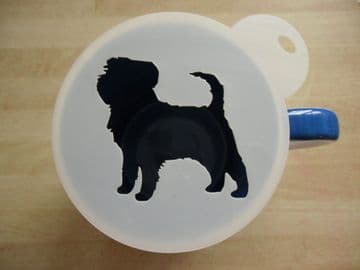 100mm affenpinscher dog stencil
