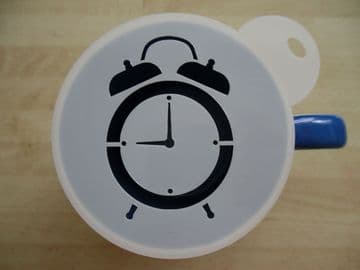 100mm alarm clock stencil
