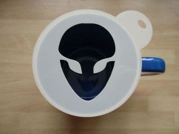 100mm alien head stencil
