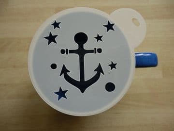 100mm anchor stars stencil