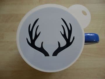 100mm antlers stencil