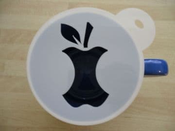 100mm apple core stencil
