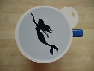 100mm ariel swimming stencil