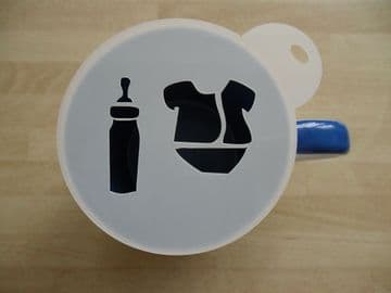 100mm baby shower stencil