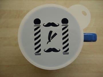 100mm barber shop stencil