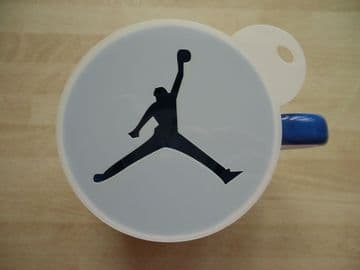 100mm basketball player stencil