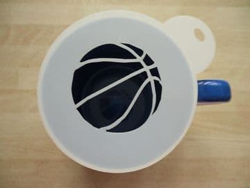 100mm basketball stencil